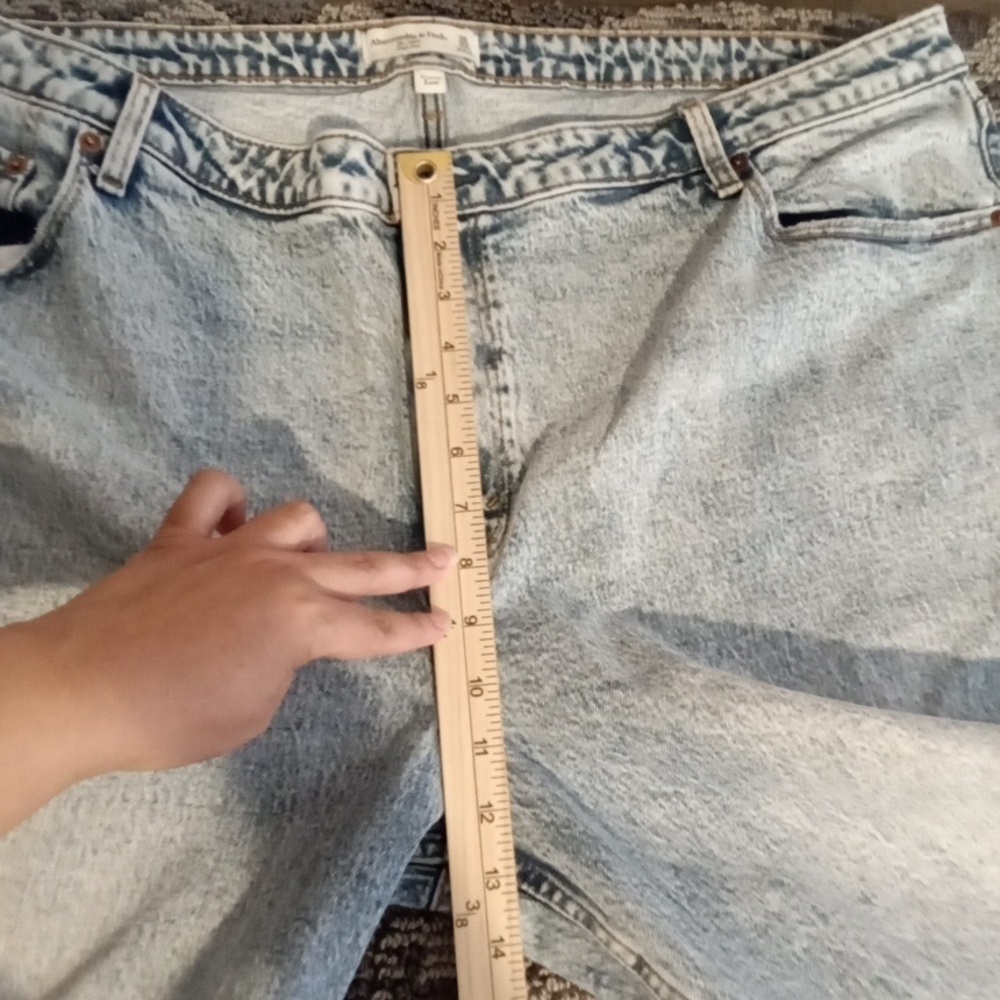 Abercrombie & Fitch The Mom High Rise Curve Love Womens Jeabs Size 22 - Picture 5 of 8